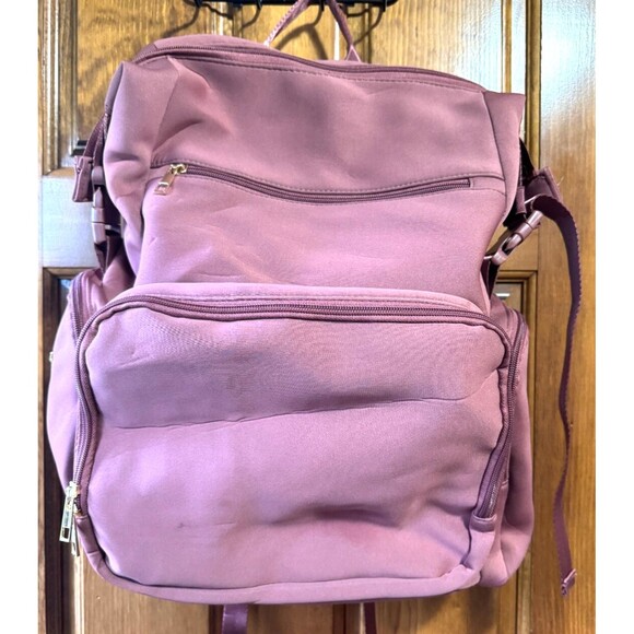 CEI-CEI Diaper Backpack Neoprene insulated pocket NEW (Dusty PInk) - Picture 6 of 10